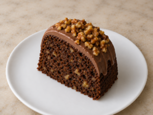 Chocolate Banana & Chocolate Chip Protein Cake Slice